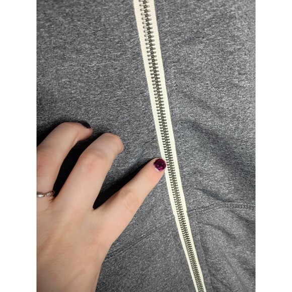 Vuori Mens Full Zip Hoodie Size Small Heather Gray 4 Pocket Performance Hoodie - Picture 3 of 8